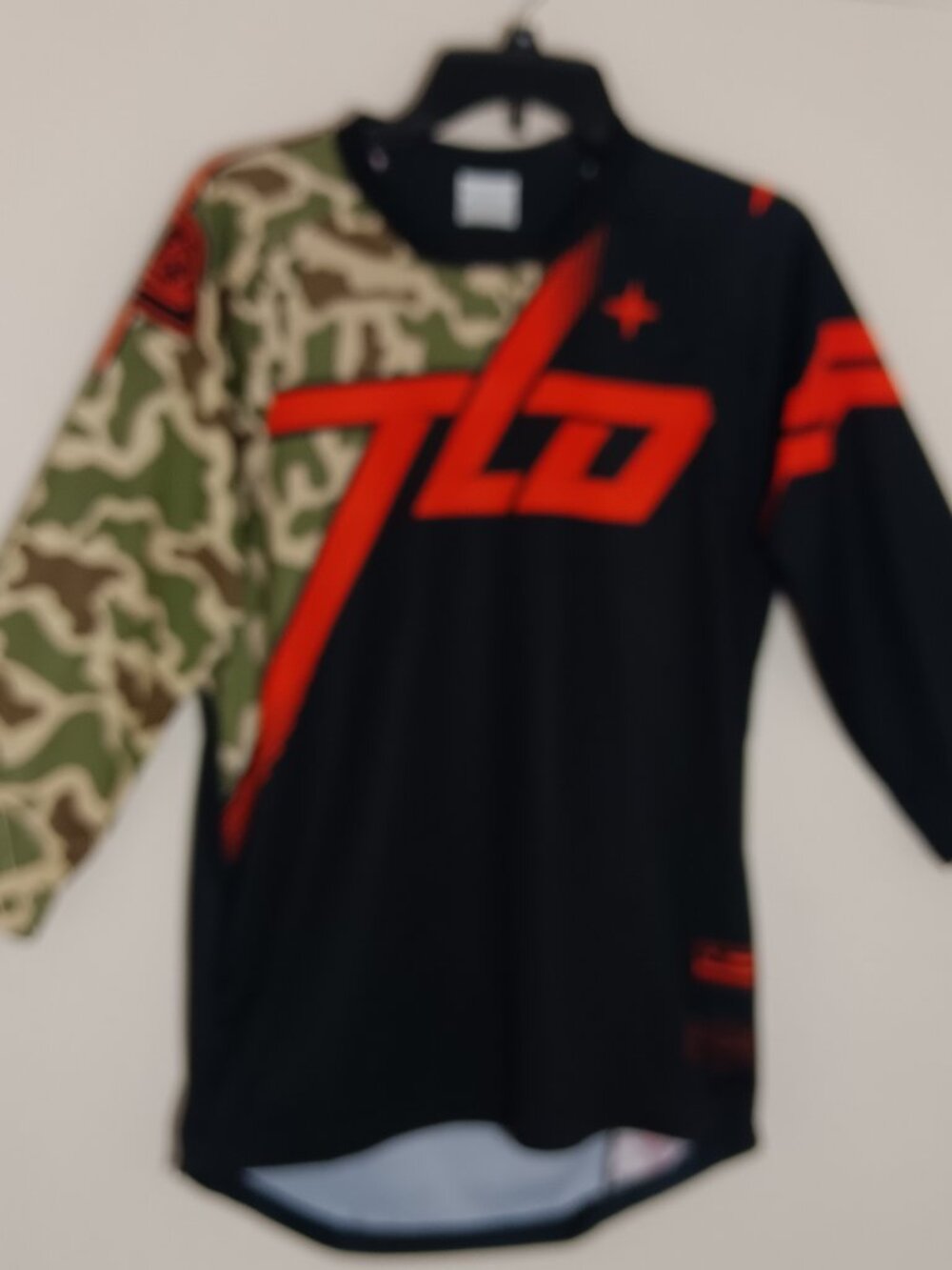 Troy Lee designs TLD MIB jersey mens small camo black red 3/4 sleeve cycling